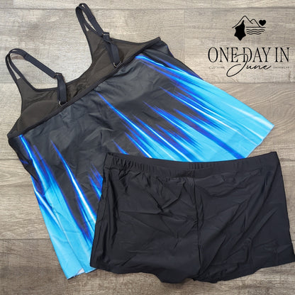 Zando Boyshort Tankini Swimsuit Size 2XL
