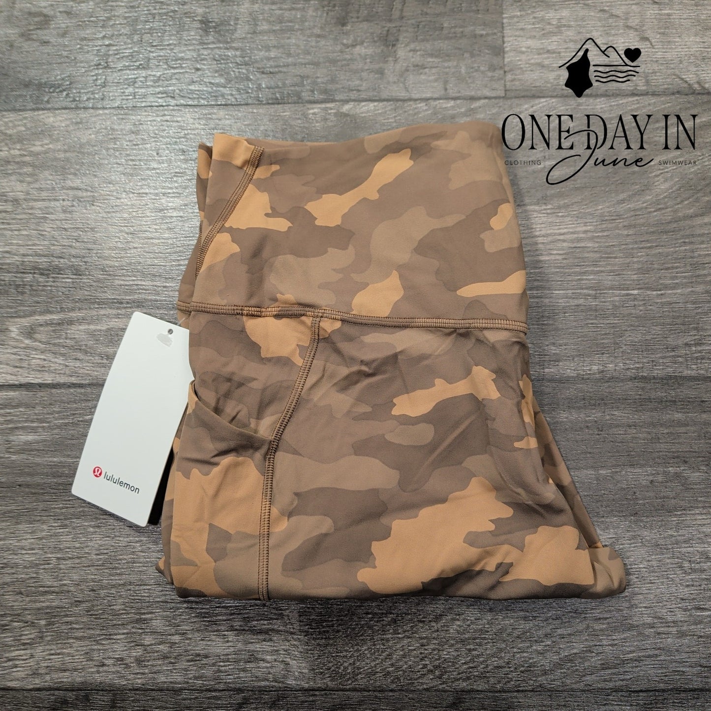 Lululemon Align HR Pant 25 Pockets Heritage Camo Beige Multi NWT Size 16