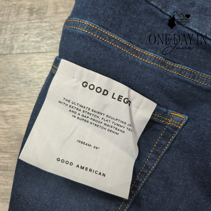 Good American Good Legs Skinny Jeans Dark Blue NWT Size 20-26