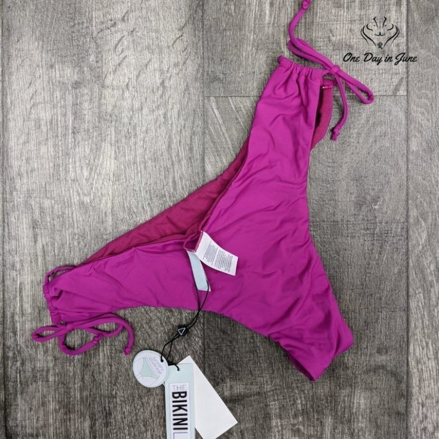 Bikini Lab Retro Tie Side Bikini Bottom Size S