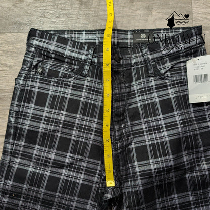 AG Adriano Goldschmied Farrah High Rise Skinny Plaid Jeans NWT Size 4 (27)