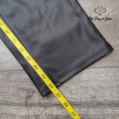 Kensie Jeans Vegan Leather Straight Leg Pants Size 4