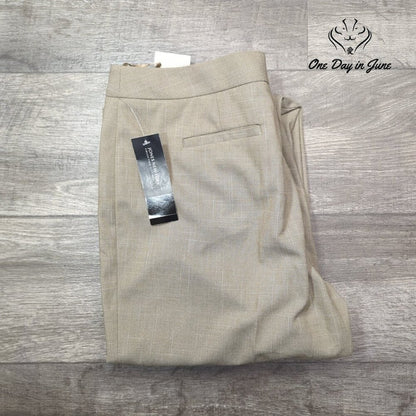 Jones New York Classic Fit Pants Beechwood Straight Leg NWT $84.98 Size 14