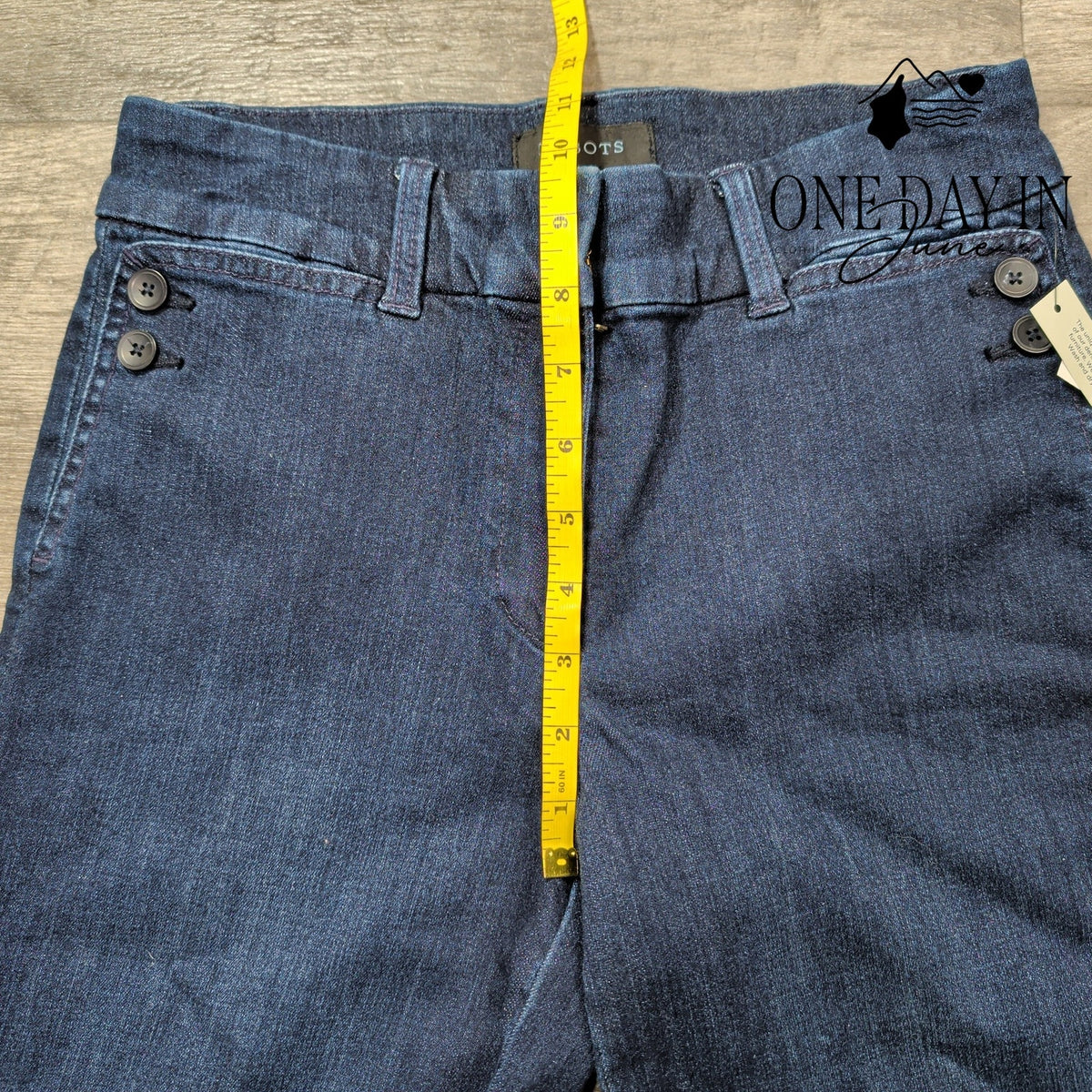 Talbots High Waist Straight Leg Dark Wash Denim Jeans NWT Size 4