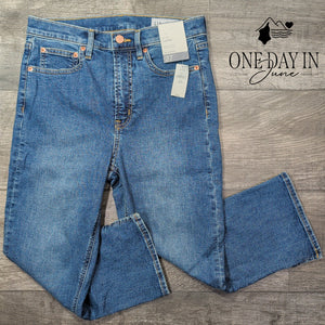 Gap High Rise Capri Skinny Jeans Medium Indigo NWT Size 4 (27)