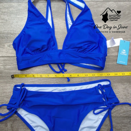 Cupshe Tie Back Tie Side Bikini Swimsuit Size S