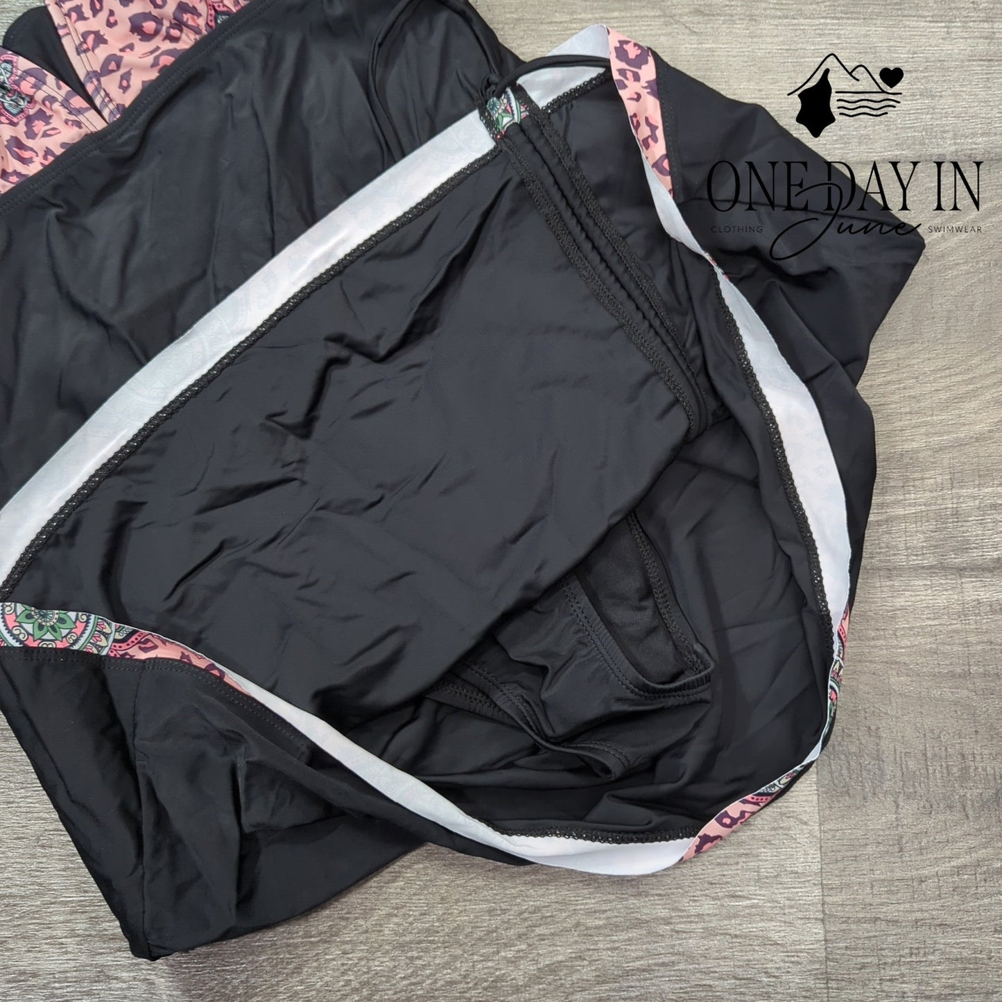 Zando Skirted Swimdress One Piece Swimsuit Size XL