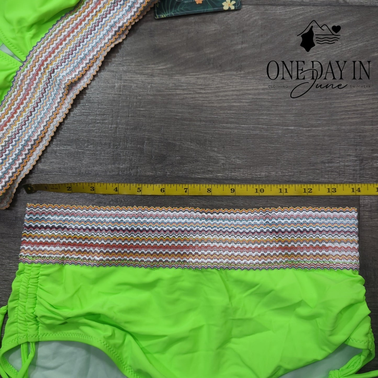 Blooming Jelly High Waist Bikini Swimsuit Size L