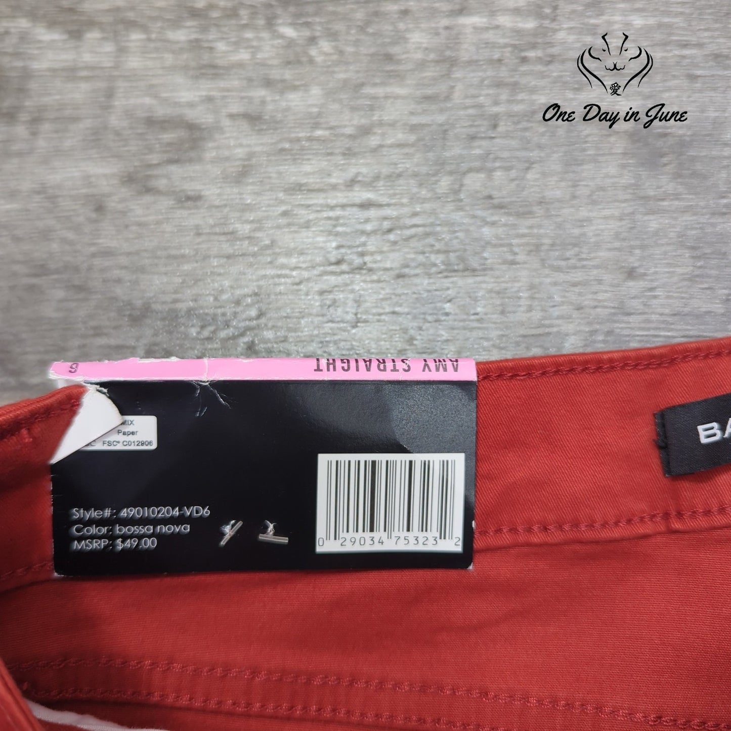 Bandolino Amy Straight Leg Jeans Size 6