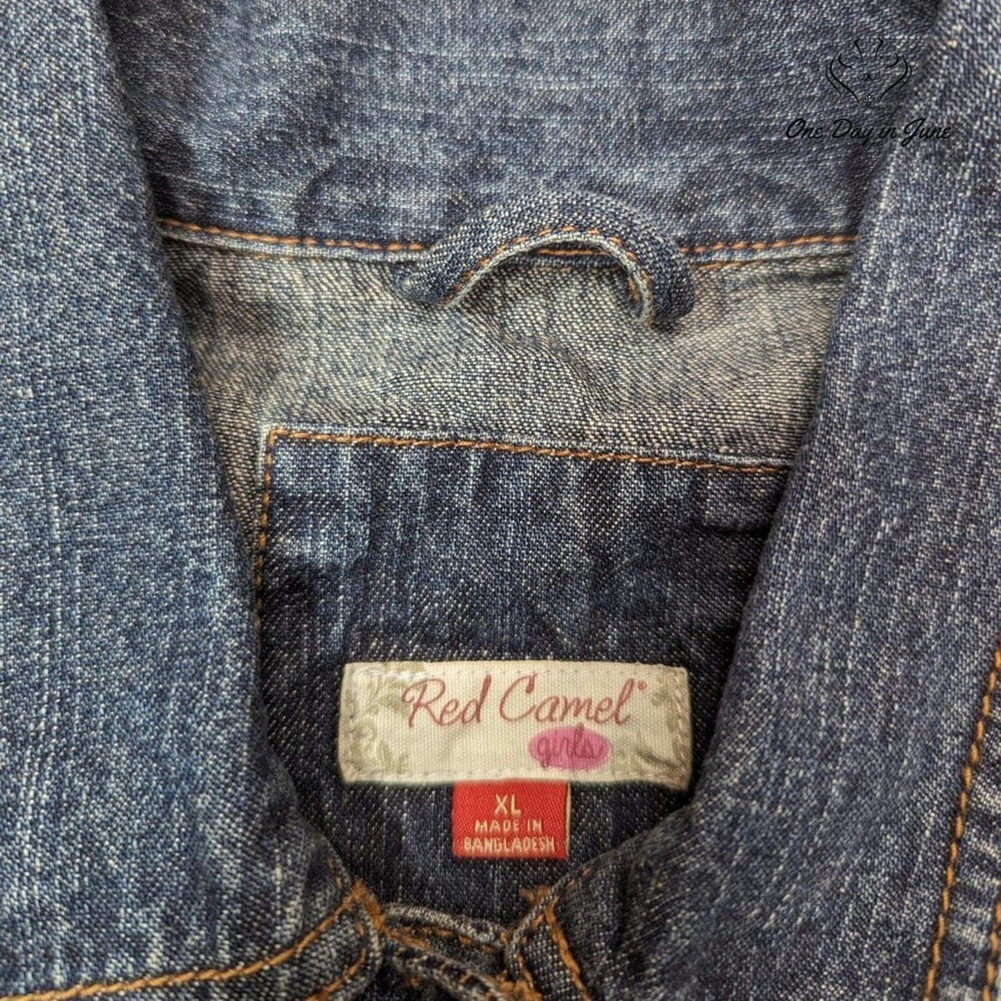 Red Camel Girls Denim Jacket Size XL