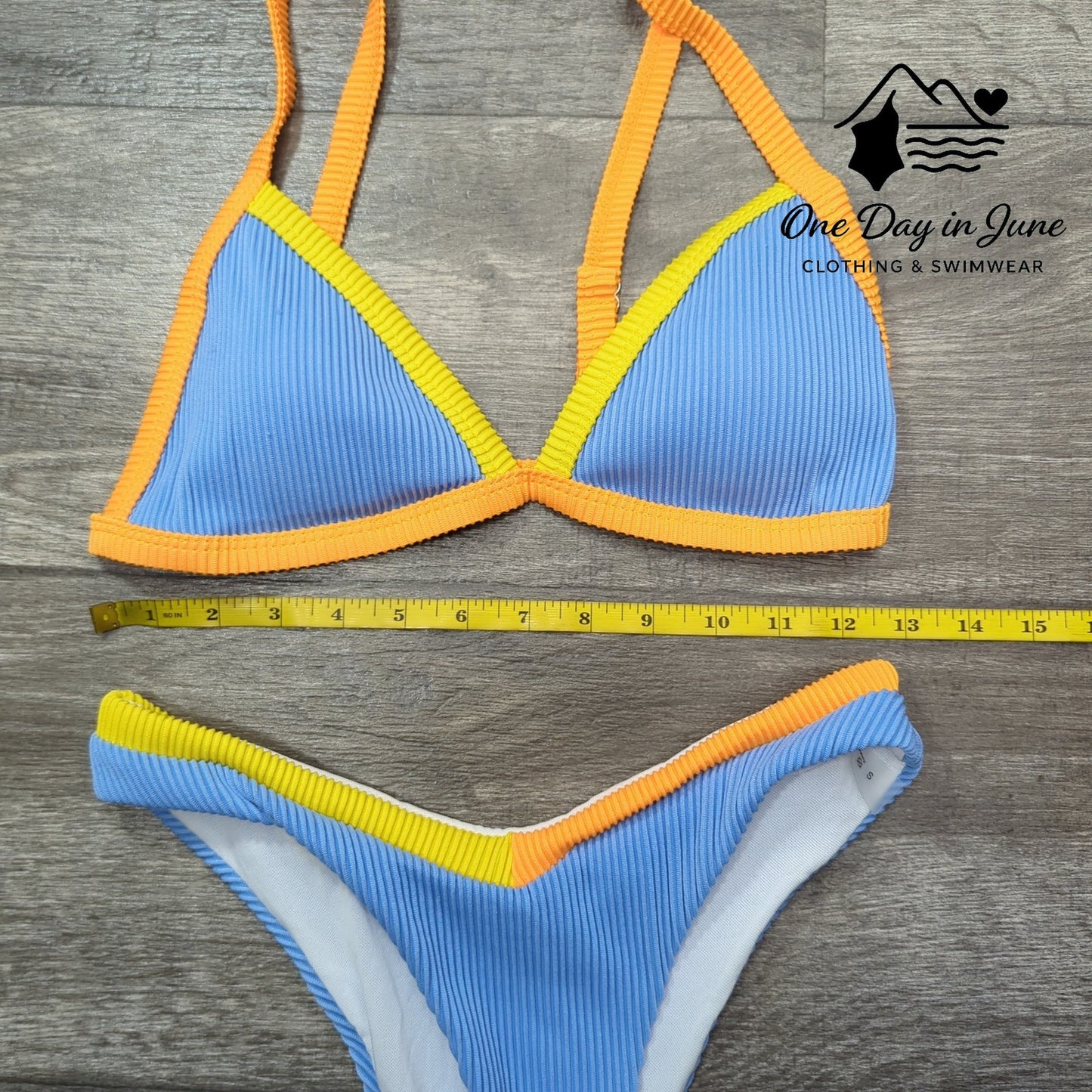 Charmleaks Textured Cheeky Bikini Swimsuit Size S