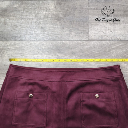Loft Suede Like Mini Skirt Size 16