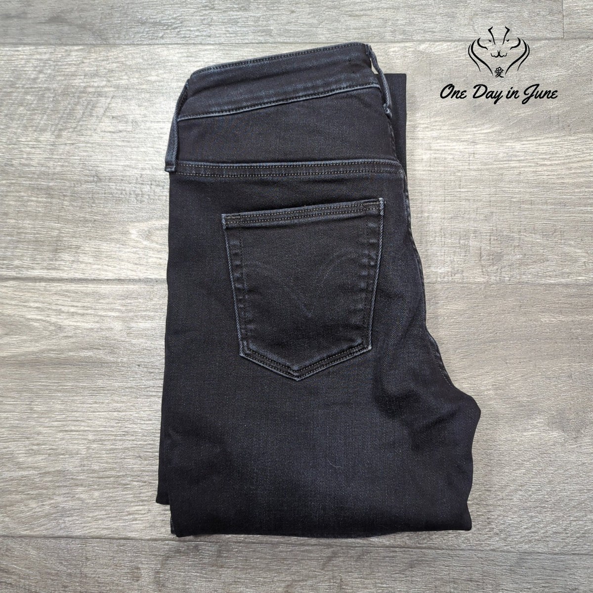 Levi's Made & Crafted Julie Straight Leg Jeans Black Size 25 (2)