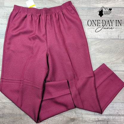 Alfred Dunner Pull On Pants Size 14