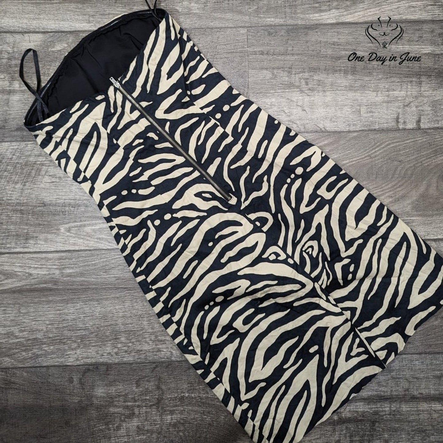 The Limited Strapless Zebra Print Lined Mini Dress Size 2