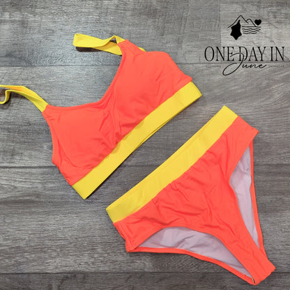 Charmo Crop Bikini Swimsuit Size S