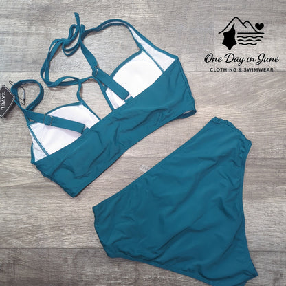 Zaful Crop High Waist Bikini Swimsuit Size M (8-20)