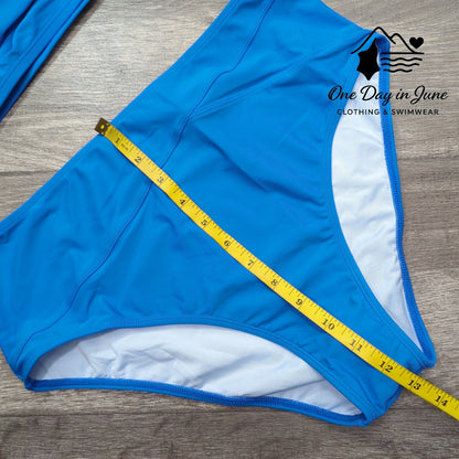 Cupshe Cross Front High Waist Bikini Swimsuit Size L