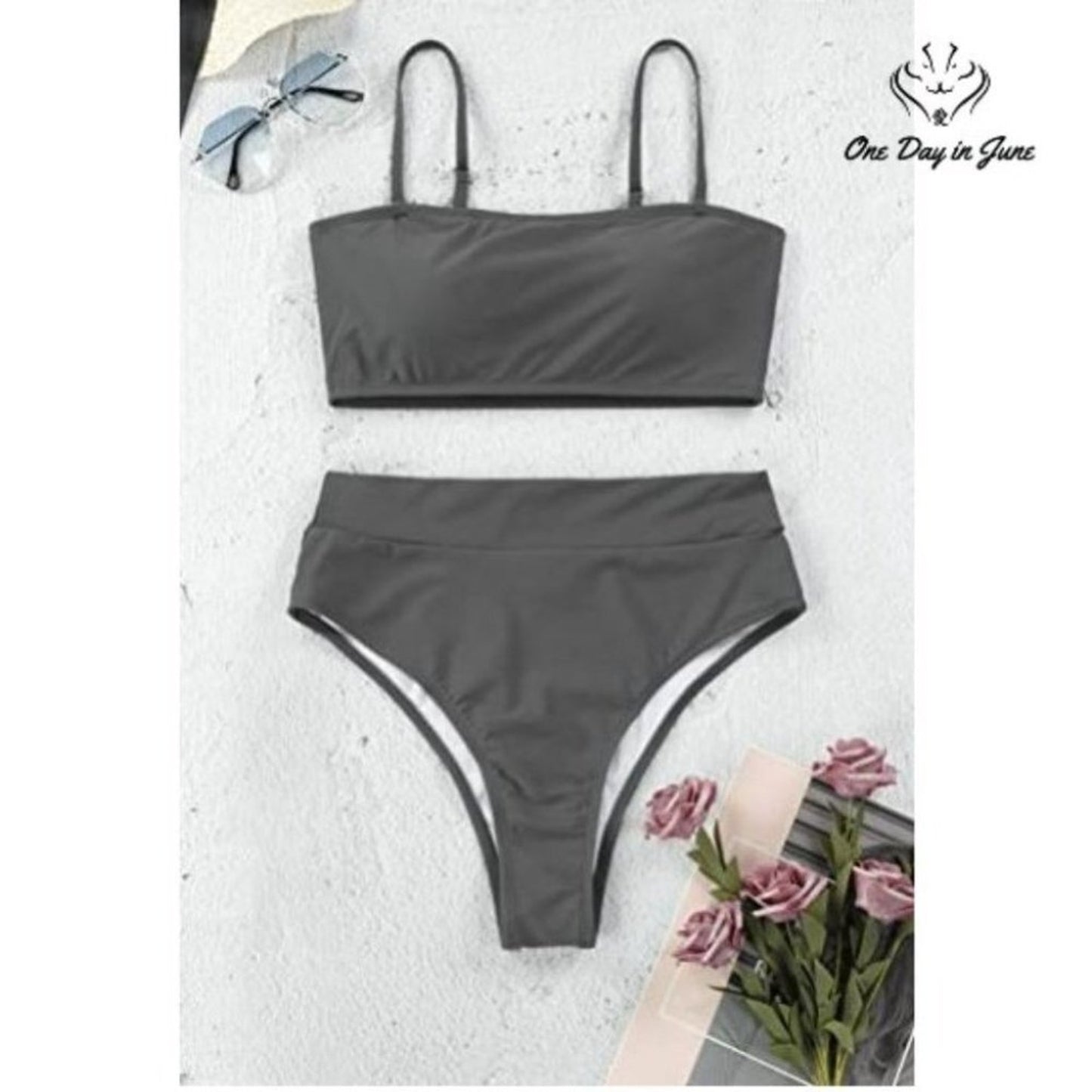 Pink Queen Removable Strap Bikini Swimsuit Size M