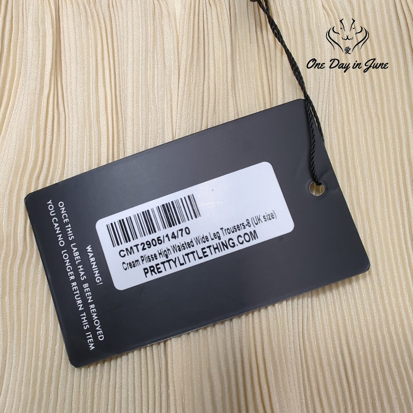 Prettylittlethings High Waisted Wide Leg Trouser Pants Size 4