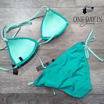 A.Che Halter Tie Side Bikini Swimsuit Size XS