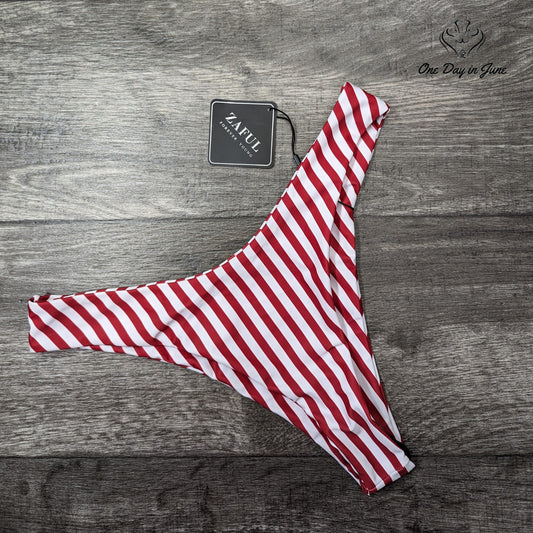 Zaful High Cut Cheeky Bikini Bottom Size 6