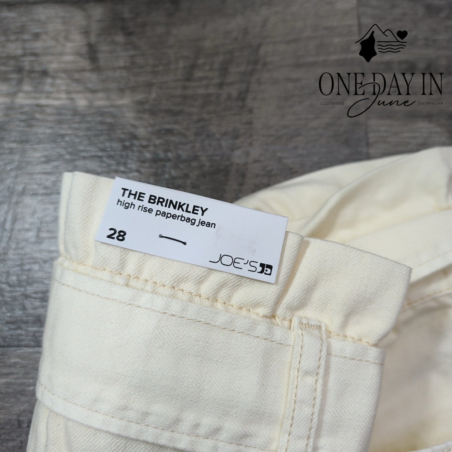 Joe's Jeans The Brinkley High Rise Paperbag Jeans Size 6 (28)
