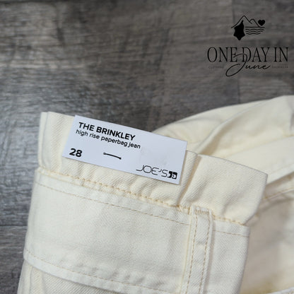 Joe's Jeans The Brinkley High Rise Paperbag Jeans Size 6 (28)