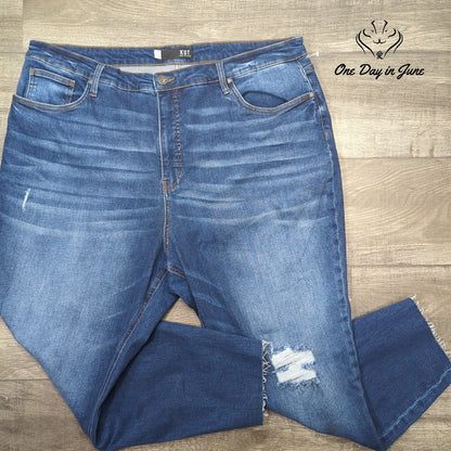 Kut from the Kloth Plus Size Rachael Ab Mom High Rise Ankle Jeans Size 22W