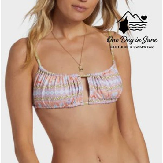 Billabong Feelin Peaceful Reversible Alina Bralette Bikini Top Size M