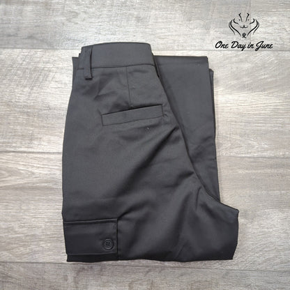 Noisy May High Waist Wide Leg Utility Cargo Pants Black Size XS
