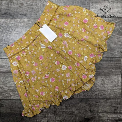 Chelsea & Theodore Women's Floral Side Zip Skort Size M