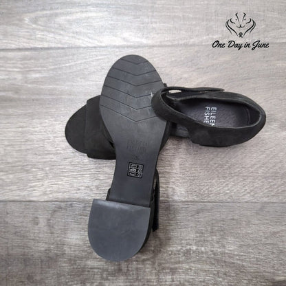 Eileen Fisher Block Heel Ankle Strap Heels Size 5.5