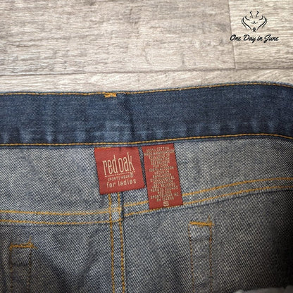 Red Oak Alabama Embroidered Denim Skirt Size S
