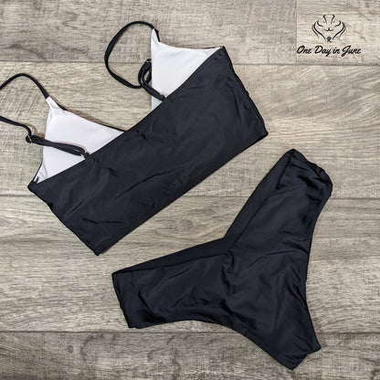 ODIJ Cross Front Bikini Swimsuit Size M