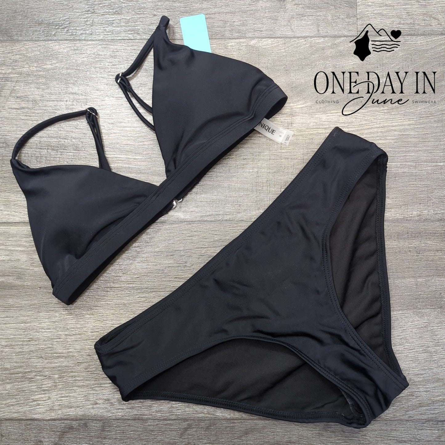 Yonique Triangle Modest Bikini Swimsuit Size S