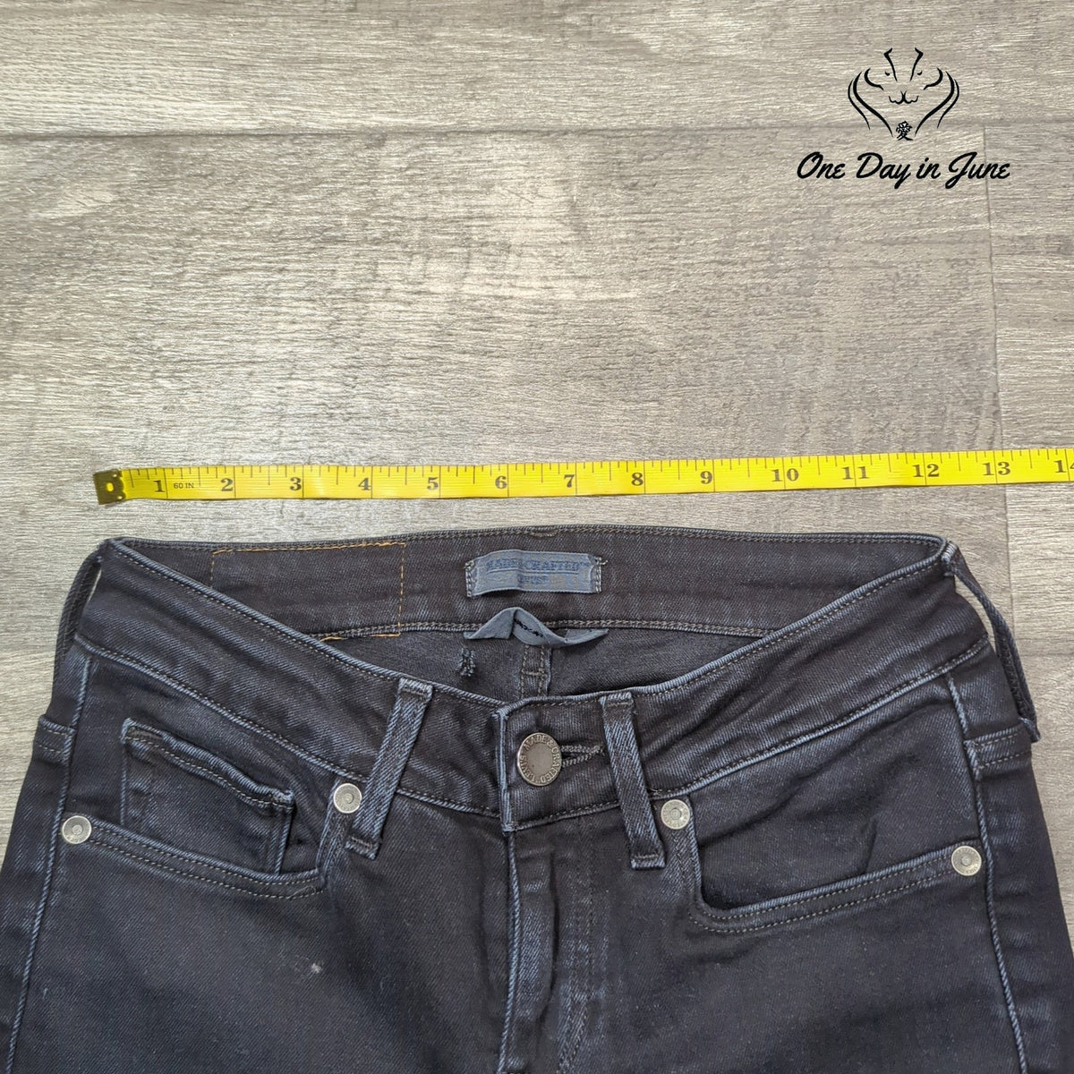 Levi's Made & Crafted Julie Straight Leg Jeans Black Size 25 (2)