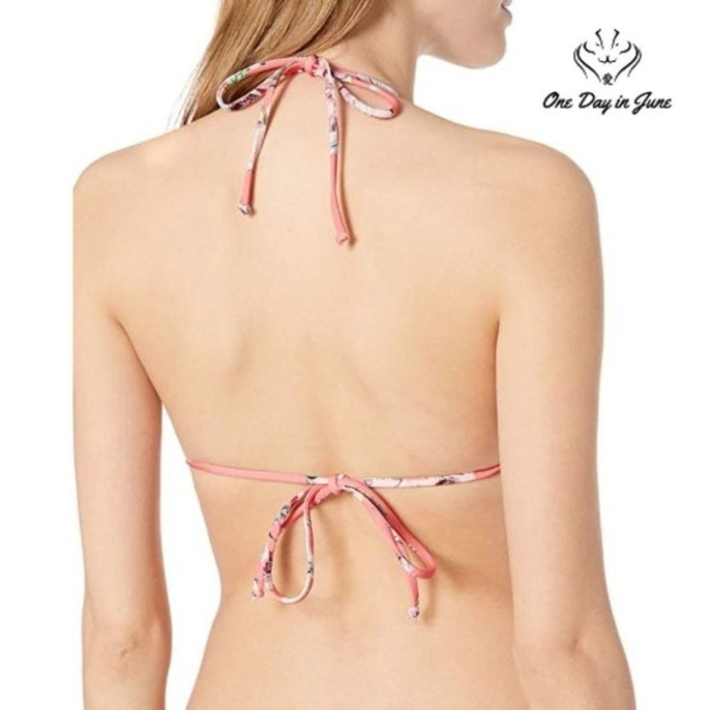 Vicious Young Babes Jolie French Cut Triangle Bikini Top Swimsuit Size L