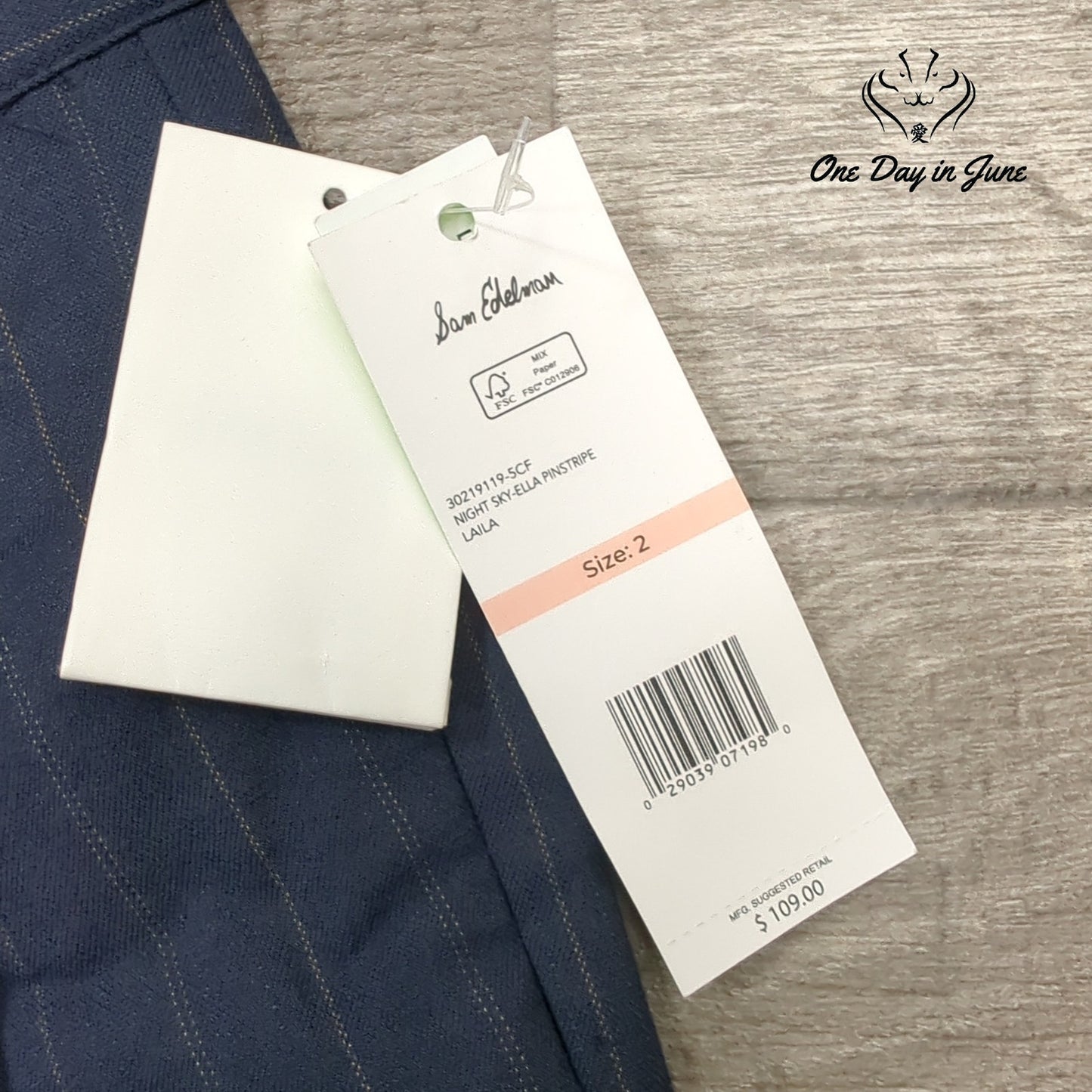 Sam Edelman Ella Pinstriped Pants Size 2