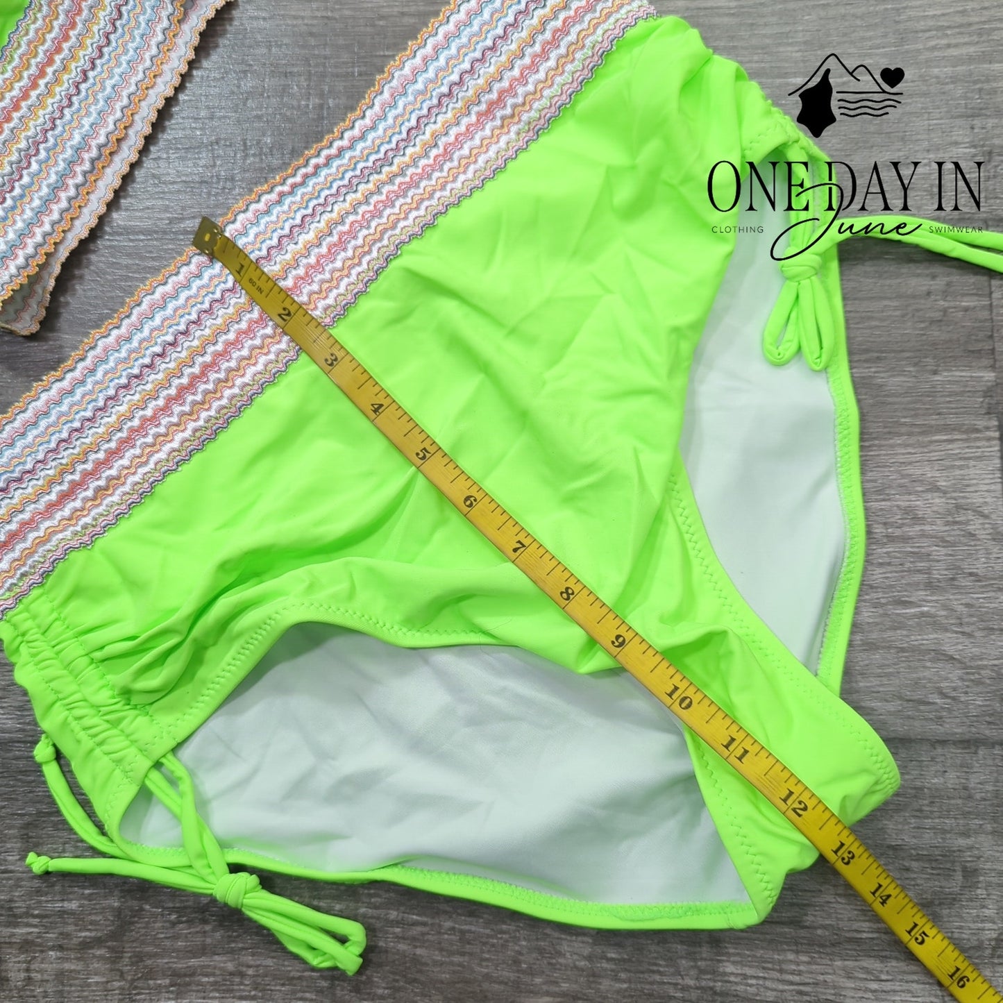 Blooming Jelly High Waist Bikini Swimsuit Size L