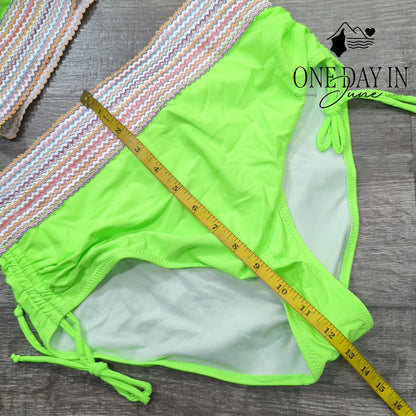 Blooming Jelly High Waist Bikini Swimsuit Size L