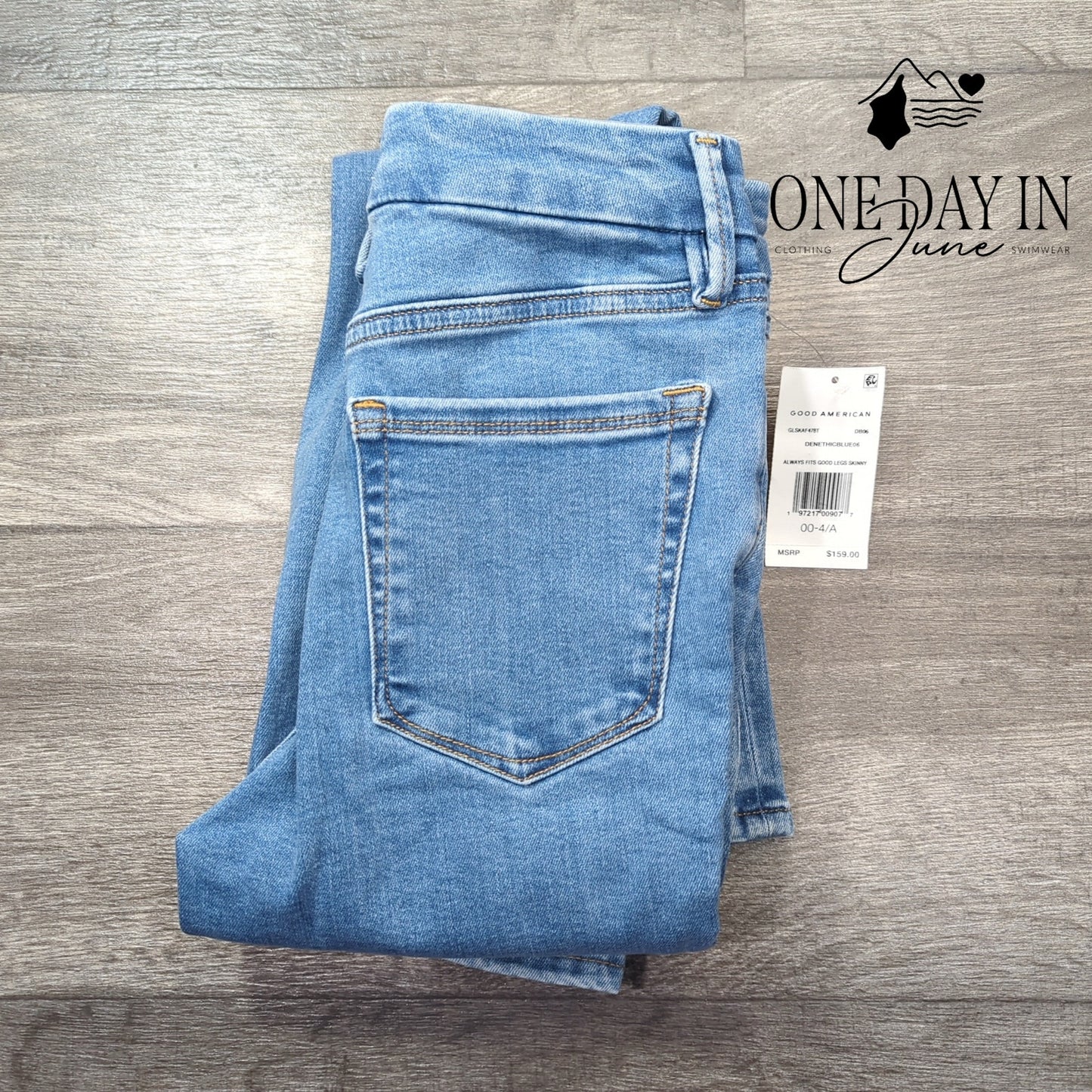 Good American Always Fit Good Leg Skinny Jeans Size 00