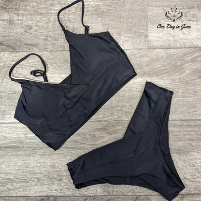 ODIJ Cross Front Bikini Swimsuit Size M