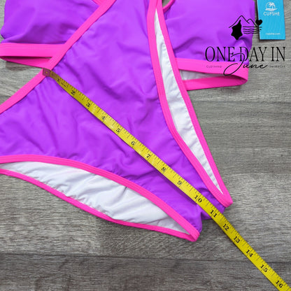 Cupshe High Cut Keyhole Bikini Swimsuit Size M