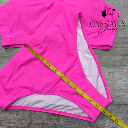 Tempt Me Crop Bikini Swimsuit Size L