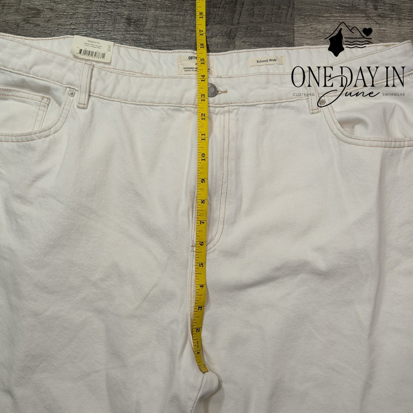 Cotton-On Mid Rise Relaxed Wide Leg Jeans Size 40X30