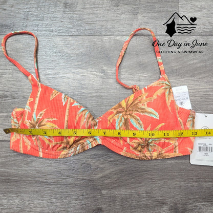 Body Glove Tropical Ribbed Underwire Bikini Top Size M