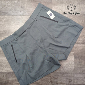 Gap Flat Front Shorts Gray Black Trim Tailored Dress Shorts NWT Size 8