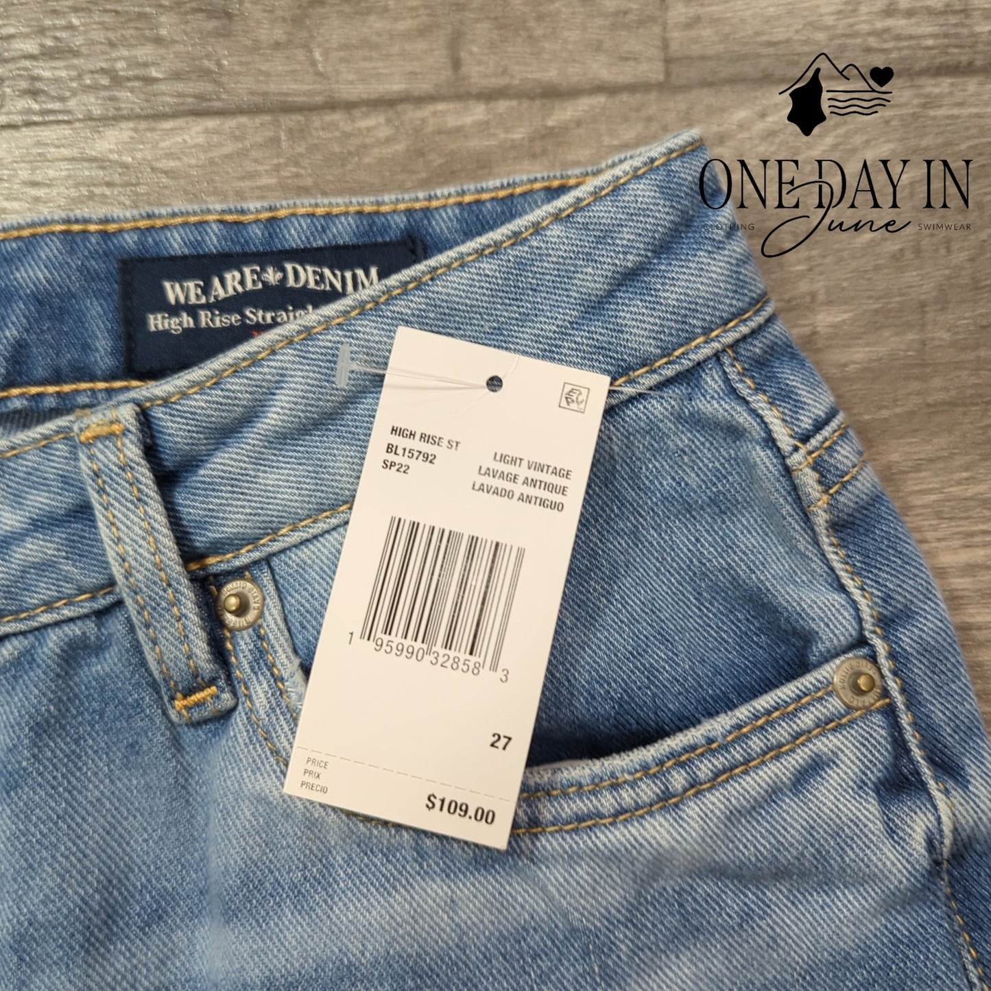 Buffalo David Bitton Jayden High Rise Straight Jeans Size 27 (4)