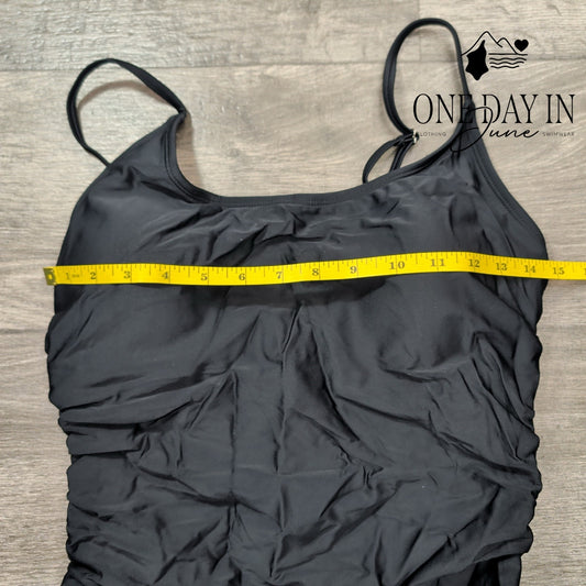 Charmo Drawstring One Piece Swimsuit Size L
